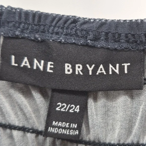 Lane Bryant Navy Ombre Floral Maxi Dress 22/24 2X Smocked Boho Beach Sundress - Picture 7 of 16